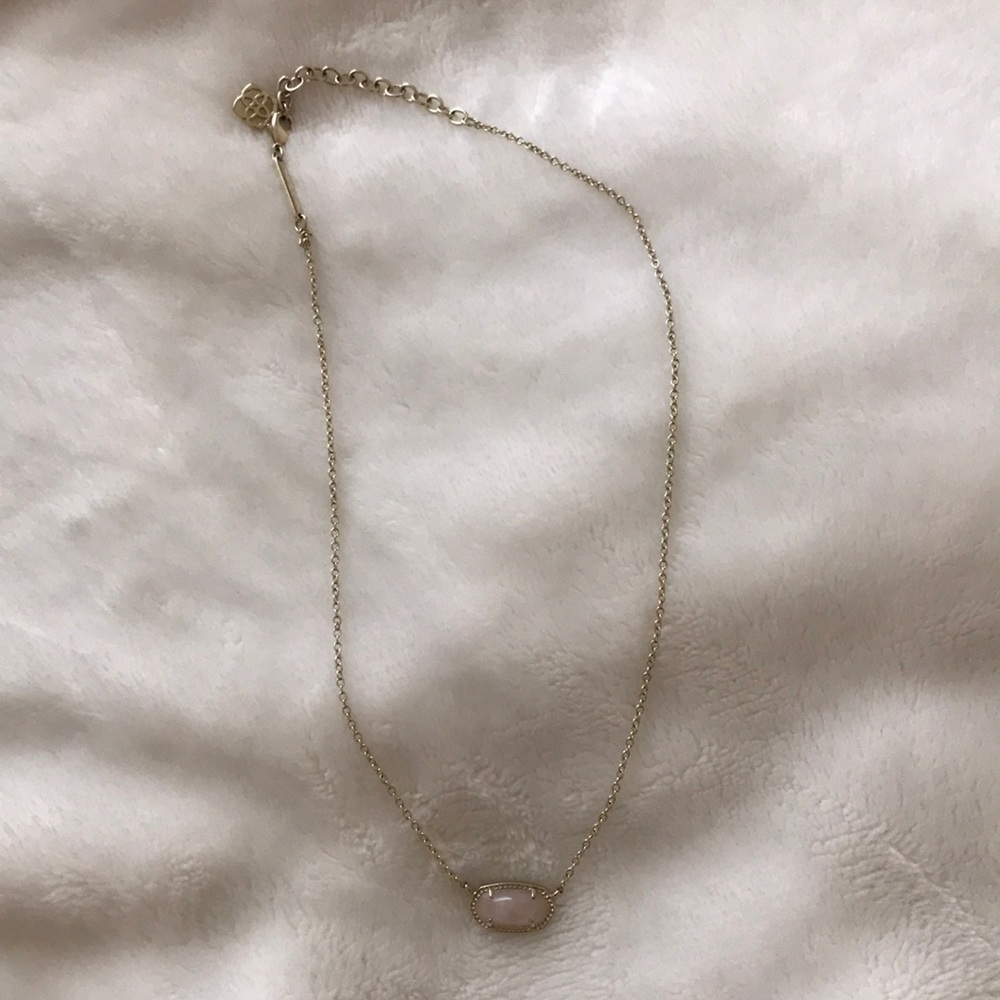 KENDRA SCOTT Rose Quartz Elisa Necklace